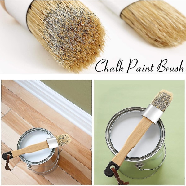 3 kappaletta liitu- ja vahamaalaussiveltimiä Oval Brush Paint Crayon Brush (musta)