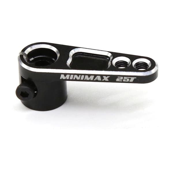25T CNC aluminium servostyrarm til TRX4 RC lastbil, sort