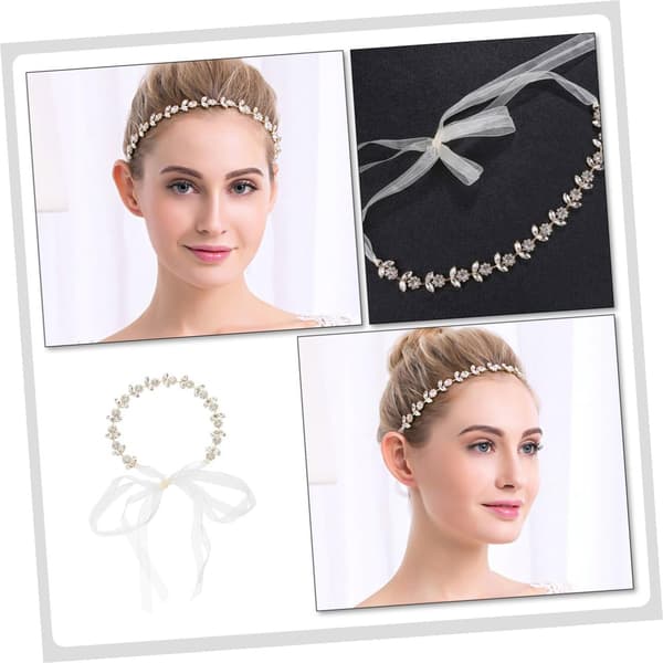 Rhinestone brudehodebånd for kvinner Bryllupshårtilbehør Elegant solsikkestil Gylden hårbøyle for brudefestdekor
