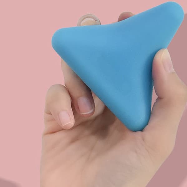 Four-Corner Massager Silicone Neck Plantar Muscle Soreness Pain Relief Trigger Point Deep Tissue Pressure Massage Tool Blue