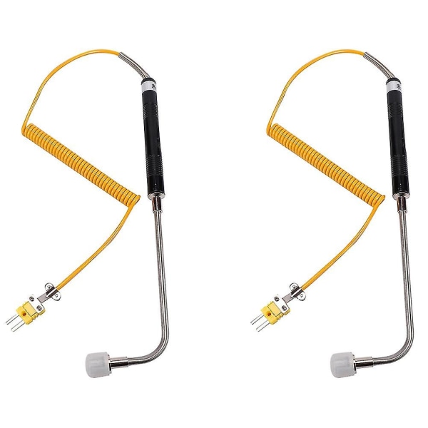 2x -81533b K-Type Sensor Retvinklet Overfladetemperaturprobe Højtemperatur Termoelement -50 Til