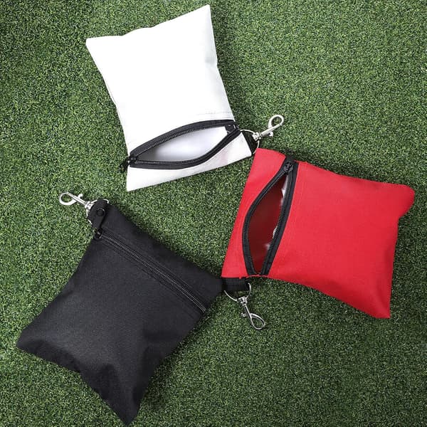 3st Golf Tee Väskor Ficka för Män Kvinnor (Svart,