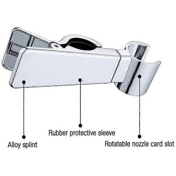 Handheld Shower Holder, 18-25 MM Shower Head Holder, Replaceable Wall Mounted Shower Head Holder, Universal Hand Shower Holder, Height Adjustable