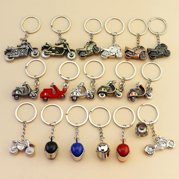 Motorcycle Helmet Keychain