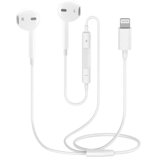 Kablede hodetelefoner med Lightning-kontakt, HiFi-lydstereo