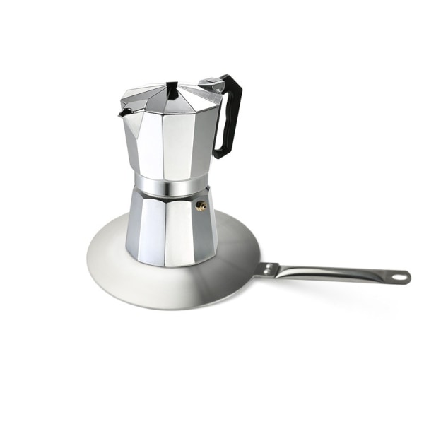 20 cm rostfritt stål Kaffe Mjölk Kökskärl Ring Induktionsadapter Platta Värmespridare för Glas/Keramik/Stålköksredskap