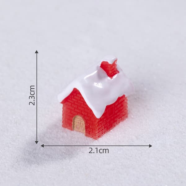 9-Piece Christmas Gnome Artificial Snow Scene, DIY Decorative Accessories Mini Figures