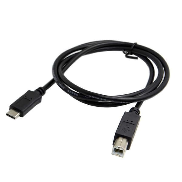 USB-C USB 3.1 Type C Mannlig Kontakt til USB 2.0 B Type Mannlig Kontakt Datakabel for Mobiltelefon & Macbook &