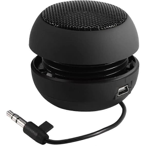 Mini Portable Travel Speaker with 3.5mm Audio Cable Low Voltage Built-in Battery Retractable S db