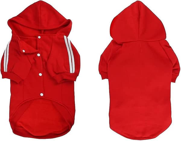 Hundtröja Varm Hundkläder Vinterkläder För Stora Hundar Knappdesign Hundpresent