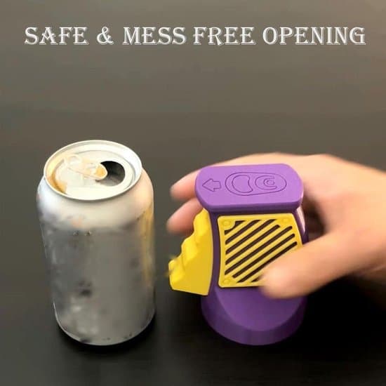 3D-Printed Can Opener for Beverage Cans - Fun, Durable Tool for Removing Aluminum Can Tabs - Easy to Use - Prevents Spills (Green)