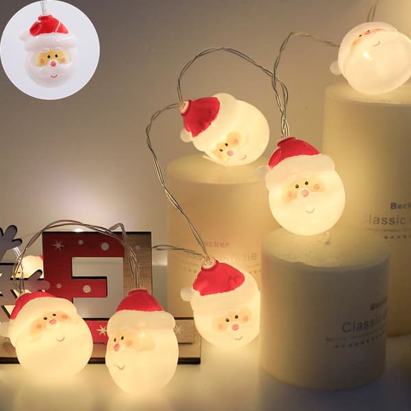 LED-ljuskedja - snögubbar - 20 huvuden