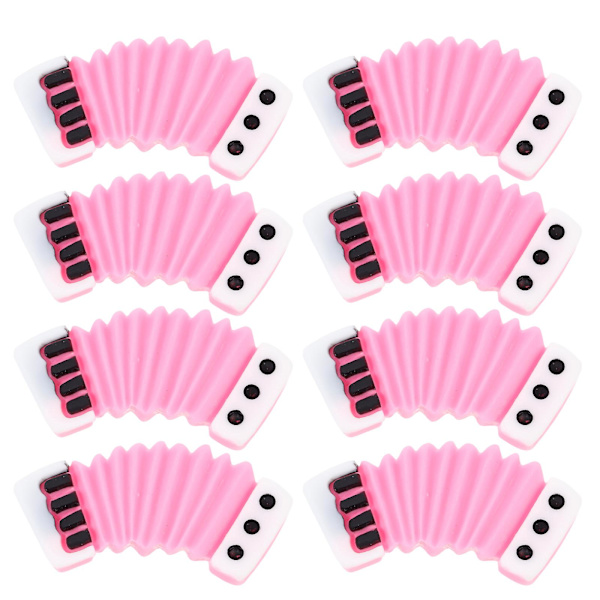 20 st Mini Musikinstrument Ornament Minihus Instrument Resinmodell Minihus Rekvisita Rosa 2.9X1. Pink 2.9X1.3X0.4CM