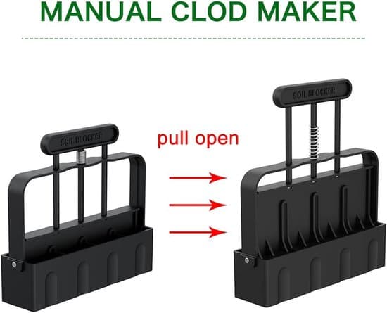 Manual Soil Blocker - Seed Block Maker, Garden Tool for Plants, Fruits and Vegetables - 5x5 cm Seed Block Maker