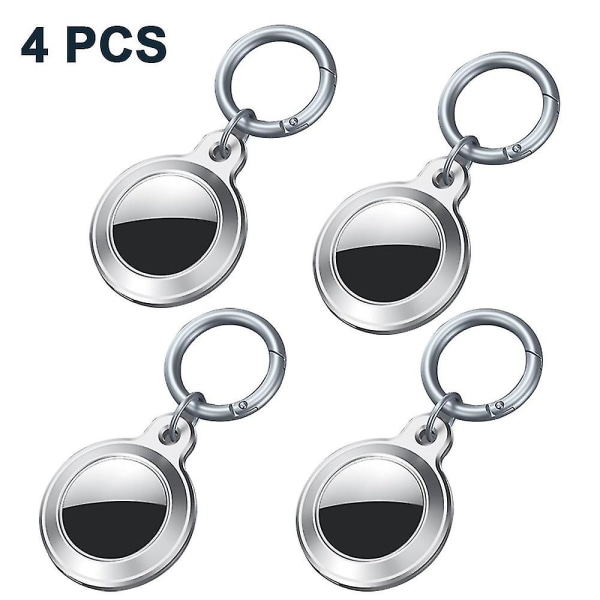 Læderetui til Apple Air Tag Tracker, 4-pak