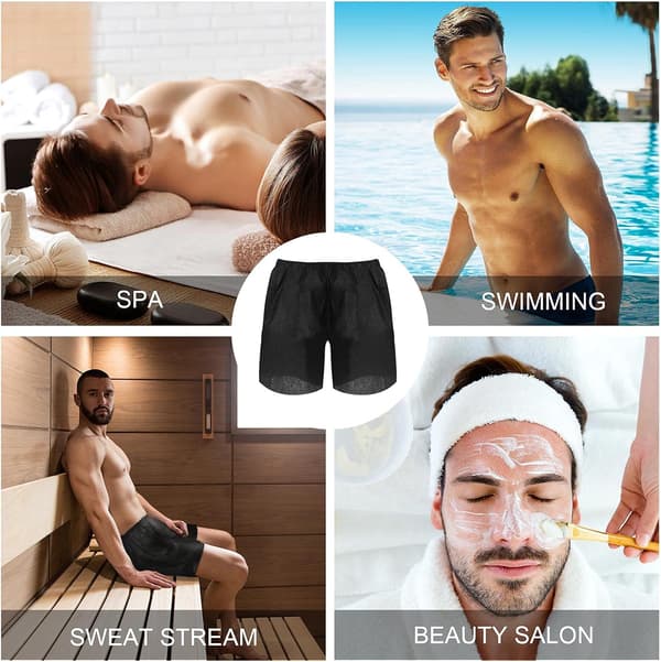 Engangs boxershorts til mænd, sort undertøj til rejser, antal_pakker