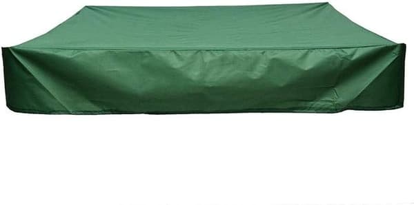 120x120cm Oxford Sandpit Cover with Drawstring, Dustproof Waterproof Square Sandbox Cover All-round Protective Canopy