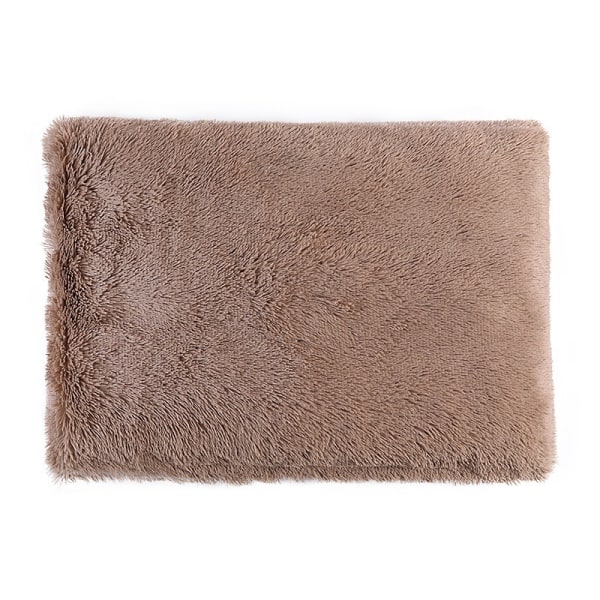 Selvoppvarmende kattesengmatte, katteunderlag for innendørs katter 2 i 1 maskinvaskbar myk plysj høst vinter termisk dyreseng - 70*50*8cm