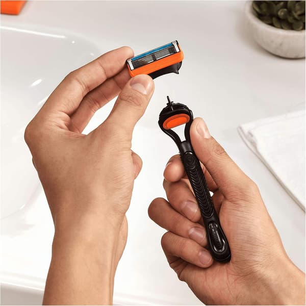 Barberblad til mænd, 8 stk., med friktionsfri blade til op til 20 barberinger pr. refill