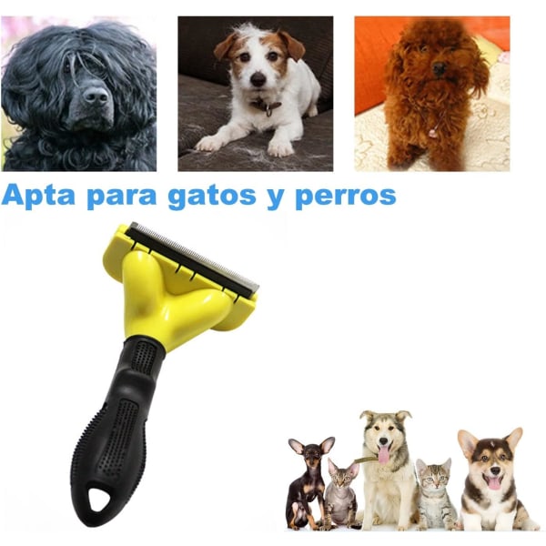 Værktøjsbørste til kæledyrsfjernelse - hunde katte rengøringskam, knudeskærer, hårrens