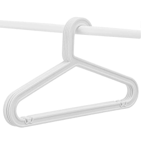 10-pack Standard PP Hanger Lightweight Shirt Hanger for Everyday Use White