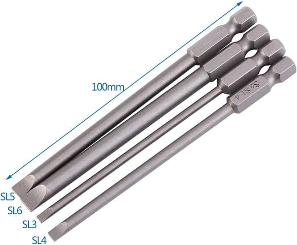 6mm Dual-Purpose Slotted Phillips Screwdriver 100mm Long Slotted Phillips Screwdriver for Professional and Home Use