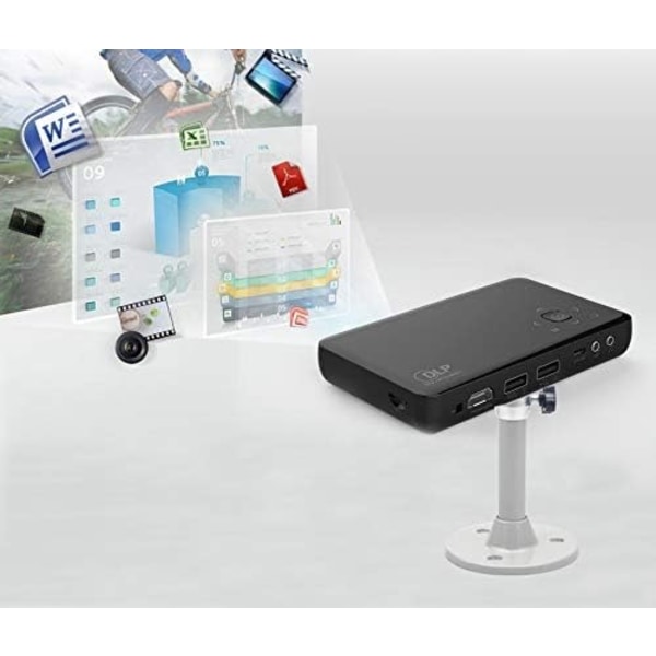 360 Graders Universal Vägg- och Takfäste för LCD DLP Miniprojektor Stativ Miniprojektor Lyftfäste