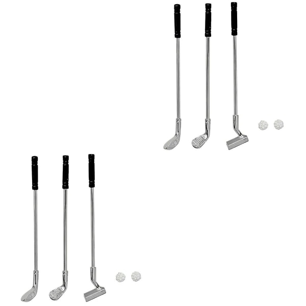 2 Sæt Simulerings Sports Golf Sæt Miniature Legetøj Mini Hus Dekoration Tilbehør 2 Sæt 6,3x0,9 cm 2 Sets 6.3x0.9cm