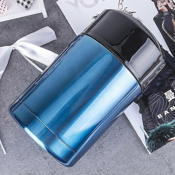 Stor isolert matbeholder for matlaging 1000 ml (35 oz), lekkasjesikker suppeboks og matoppbevaring med innside av rustfritt stål, blå