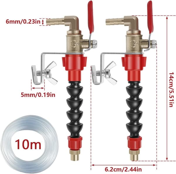 10M Water Pipe, Vacuum Cleaner Water Sprayer for Cutting Machine, Cutting Machine Misting System Water Sprayer, Universal Vacuum Cleaner Water Sprayer