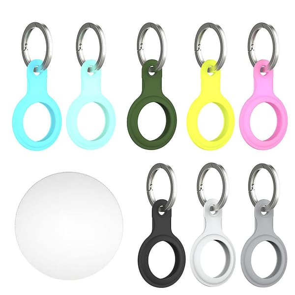 Silikonetui med nøkkelring for Airtags Tracker