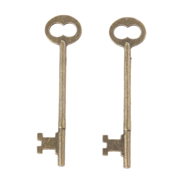 2 st Halsband Bulk Keys Bulk Charms Halsband Hänge Mini Fake Keys Julgransnycklar Ornament Ke