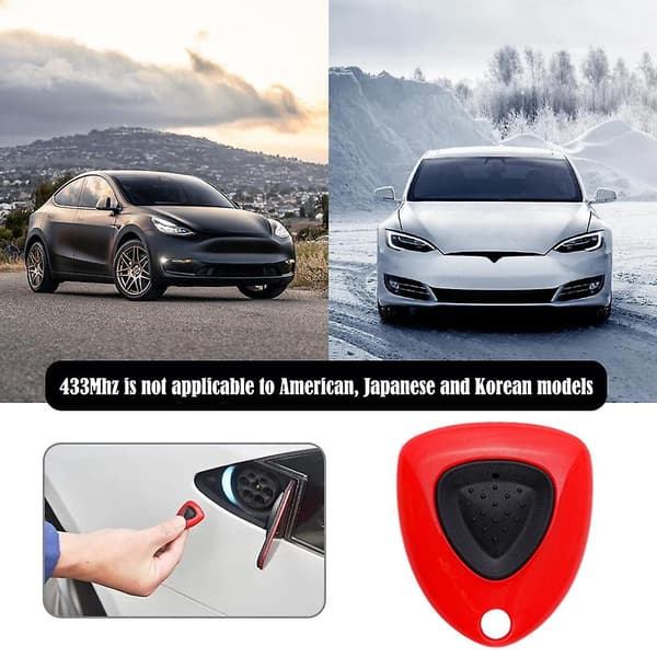 Ladeluke Dørfjernkontroll Chip for Tesla Model [DB] Som vist As shown