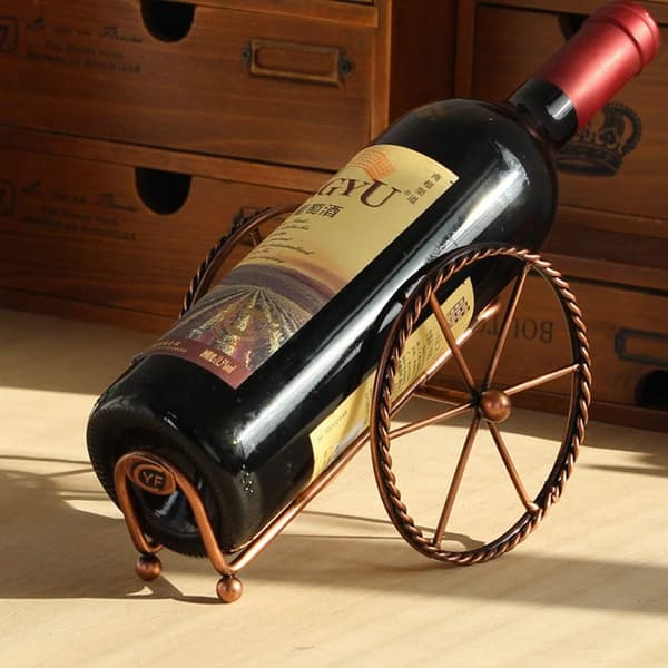 Metal Wine Rack, Tabletop Wine Bottle Display, Metal Bottle Holder Storage Shelf