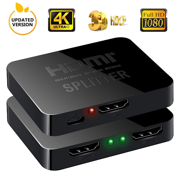 2-port HDMI Splitter 1x2 - 3D and 4K