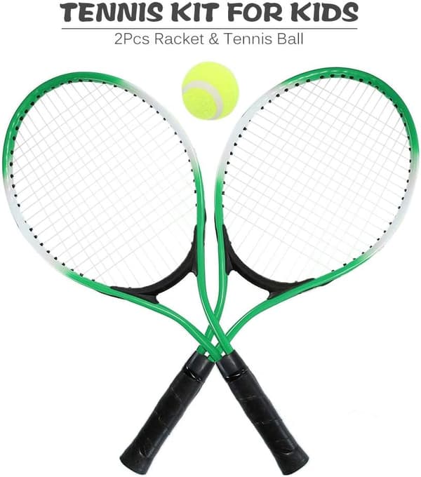 Tennismailasetti teini-ikäisille harjoitustennikseen, vihreä