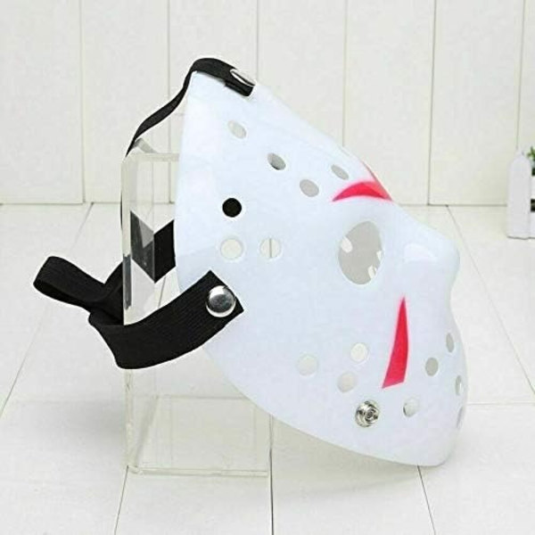 Horror Halloween Kostym Hockeymask Party Cosplay Rekvisita (Vit)