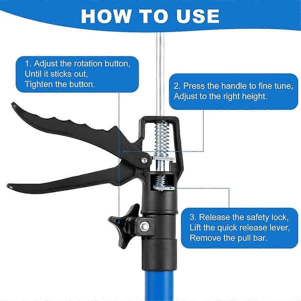 Cabinet Jack Support Rod, 19-45 inch Adjustable Telescopic Support Rod, Maximum Load 40 kg, Cabinet Support