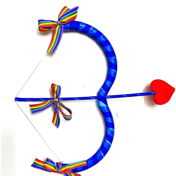 Cupids bue og pil Kostumefest rollespil Cupids bue og pil [DmS] Blå regnbue Blue rainbow Blue rainbow