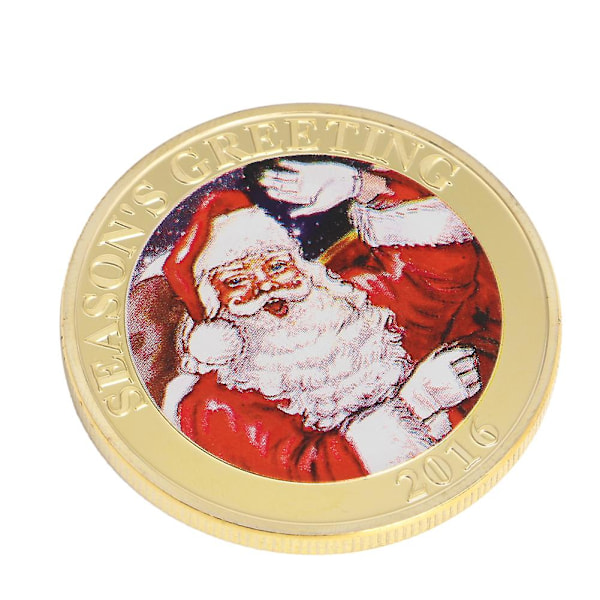 Forgyldt Hilsensmønt Juleklokke Julekunst Samleobjekt Guld