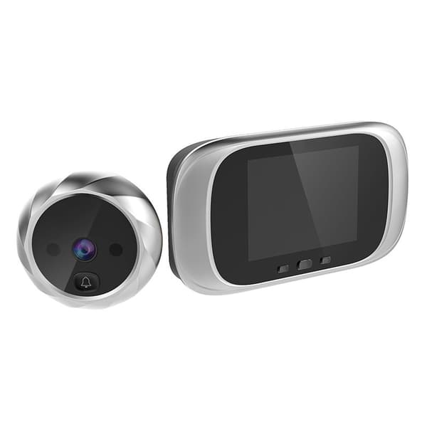 Electronic Door Viewer with 2.8\" Screen, Smart Door Viewer Camera for Home Security, 90° Wide-Angle Lens, (Silver)