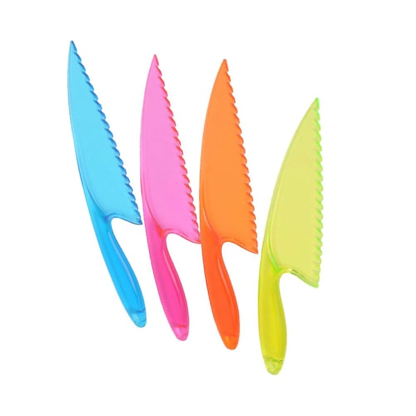Plast Bryllupskake Farge Mariage Kake Server Pizza Fondant Kake Spade Bursdagsfest Bryllupsartikler (Tilfeldig Farge)
