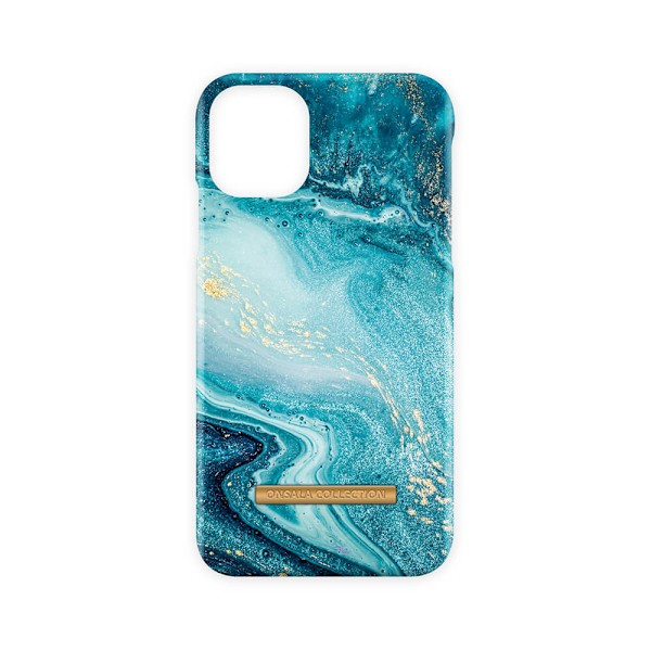 Mobilskal Soft Blue Sea Marble - iPhone 11 Blå, Grå