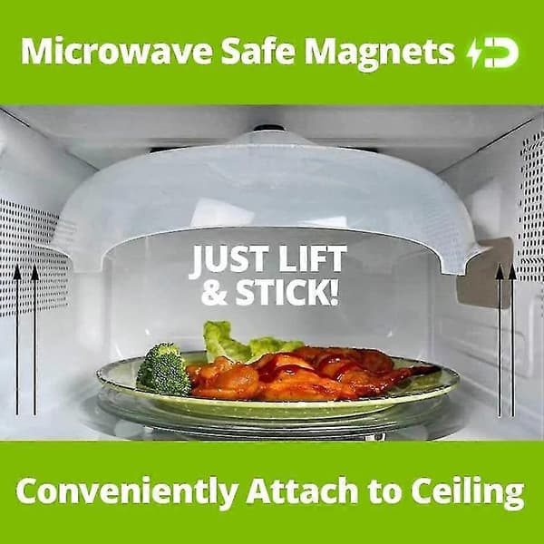 2-pack Mikrovågsugn Hover Anti-stänk Magnetiskt Matlock Mikrovågsugn Stänkskydd