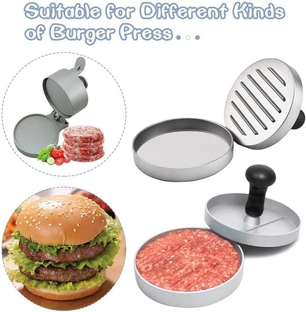 Hamburgerpapir 11 cm, 200 stk. Ikke-klebende voksark forhåndskuttet runde