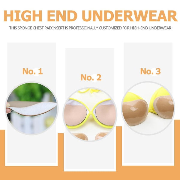 3 par BH-inlägg Vadderade hjärtformade Push Up BH-inlägg Spo