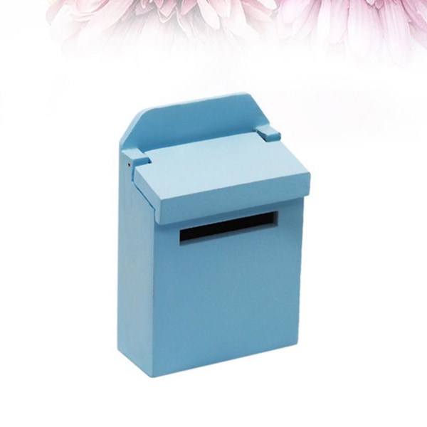 1 st 1 till 12-förhållande Miniatyrbrevlåda Dekorativ brevlåda Modell Mini Scenrekvisita (himmelsblå)Blå4,6X6 Blue 4.6X6.9cm