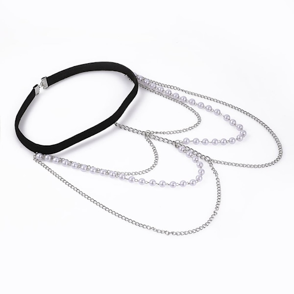Bohemian Layered Pearl Leg Body Chain Helmi Korut Naisille ja Tytöille