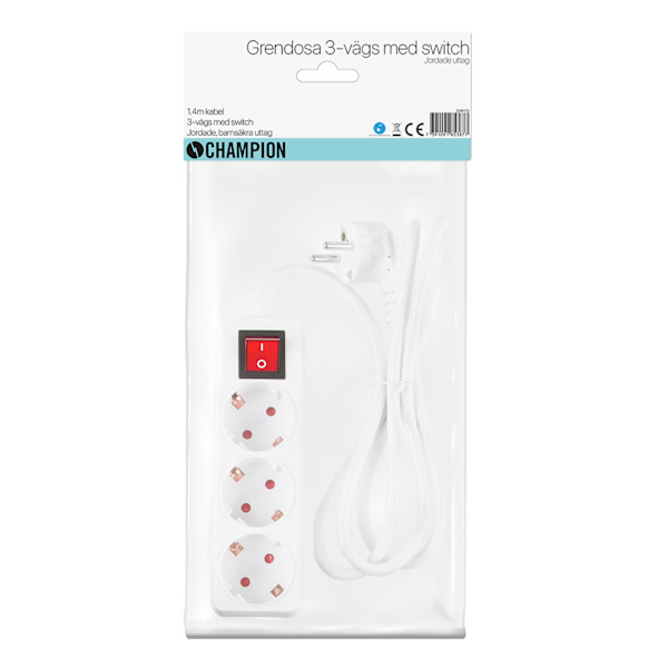 Grendosa 3-vejs m. switch