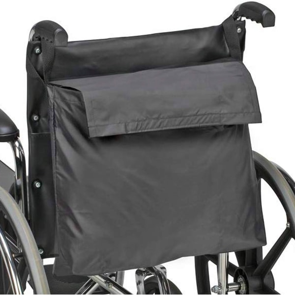 Rullstolsväska och rollatorväska ger förvaring på rullstolar, rullstolar och transportstolar för äldre och funktionshindrade, kvalificerade, St.